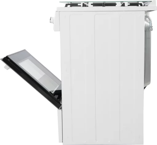 Плита Beko комбінована, 60л, 50x60см, дисплей, конвекція, чавун, білий