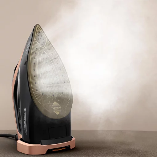 Праска Tefal Ultimate Power Pro, 3200Вт, 350мл, паровий удар -300гр, постійна пара - 85гр, керам. підошва, чорно-золотий