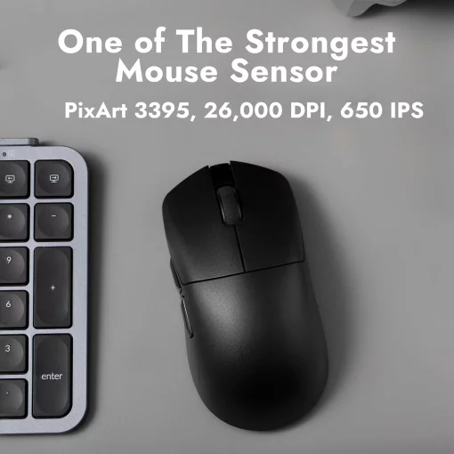 Миша Lemokey G1 USB-A/USB-C/WL/BT, 8K, чорний