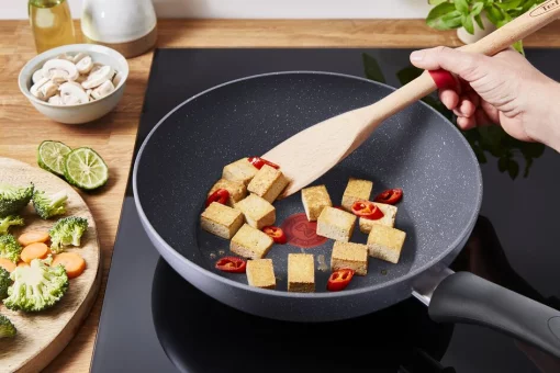 Сковорода ВОК Tefal Healthy Chef, 28см, алюміній, сірий