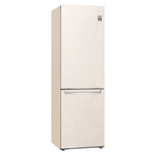 Холодильник LG з нижн. мороз., 186x60х68, холод.відд.-234л, мороз.відд.-107л, 2дв., А+, NF, інв., диспл внутр., зона св-ті, бежевий