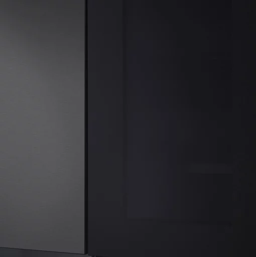 Холодильник LG SBS, 179x91х74, холод.відд.-414л, мороз.відд.-233л, 2дв., А+, NF,  інв., диспл внутр., зона св-ті, Door in door, чорний матовий