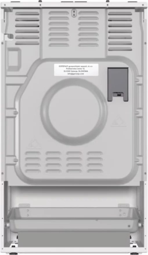 Плита Gorenje газова, 67л, 50x60см, дисплей, IconLed, чавун, білий