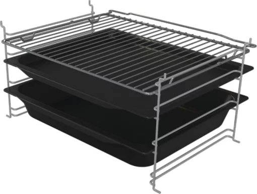 Плита Gorenje газова, 67л, 50x60см, дисплей, IconLed, чавун, білий