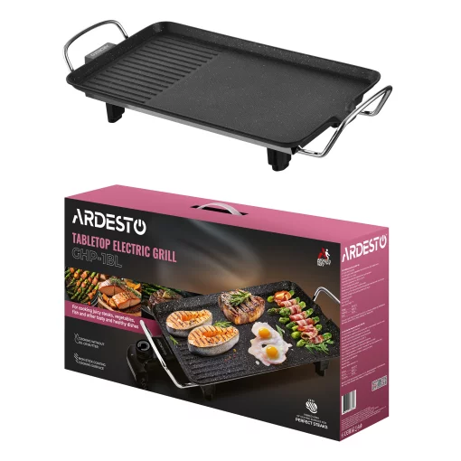 Гриль Ardesto барбекю, 1500Вт, темп. режимів, метал, чорний