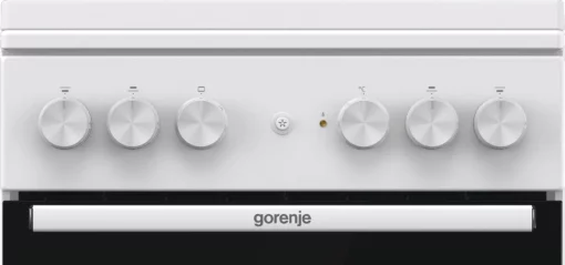 Плита Gorenje комбінована, 68л, 50x60см, емальовані реш, з кришкою, білий