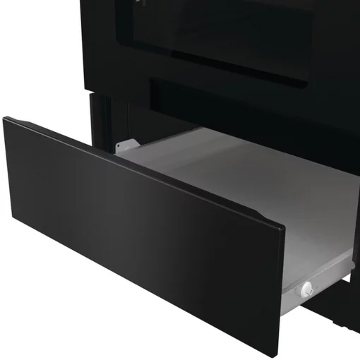 Плита Gorenje комбінована, 70л, 50x60см, дисплей, чавун, чорний