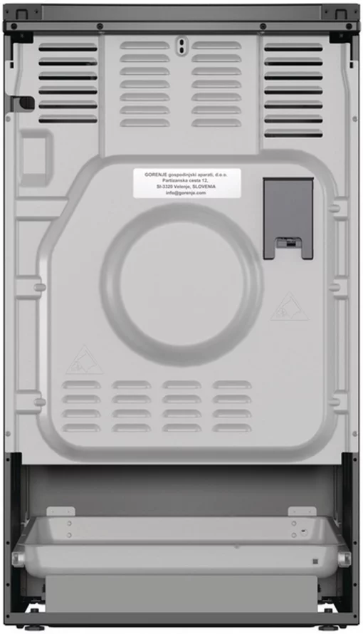 Плита Gorenje комбінована, 70л, 50x60см, дисплей, чавун, чорний