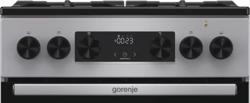 Плита Gorenje комбінована, 70л, 50x60см, дисплей, чавун, нерж