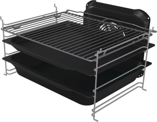 Плита Gorenje комбінована, 70л, 50x60см, дисплей, чавун, нерж