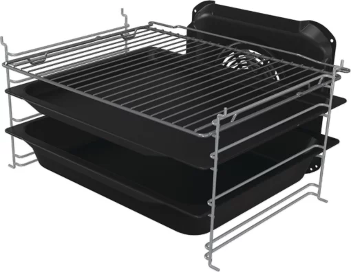 Плита Gorenje комбінована, 70л, 50x60см, IconLed, чавун, з кришкою, білий