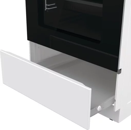 Плита Gorenje комбінована, 70л, 50x60см, IconLed, чавун, з кришкою, білий