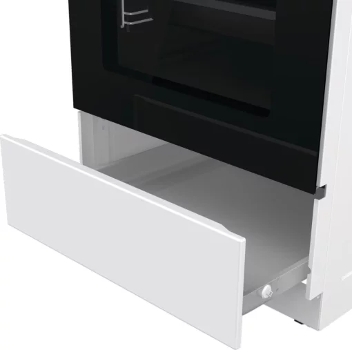 Плита Gorenje комбінована, 70л, 50x60см, дисплей, IconLed, чавун, білий