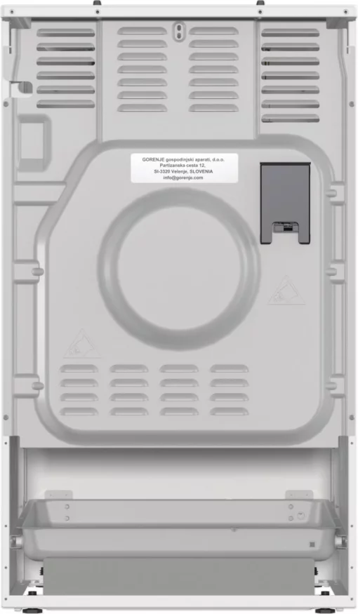 Плита Gorenje комбінована, 70л, 50x60см, дисплей, IconLed, чавун, білий