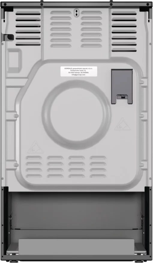 Плита Gorenje комбінована, 62л, 50x60см, дисплей, IconLed, емальовані, чорний 