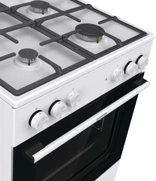 Плита Gorenje комбінована, 71л, 60x60см, чавун, білий