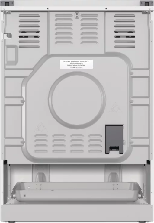 Плита Gorenje комбінована, 71л, 60x60см, дисплей, IconLed, чавун, білий