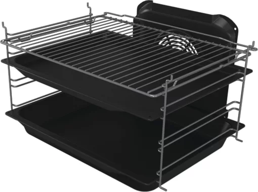 Плита Gorenje комбінована, 71л, 60x60см, дисплей, IconLed, чавун, білий