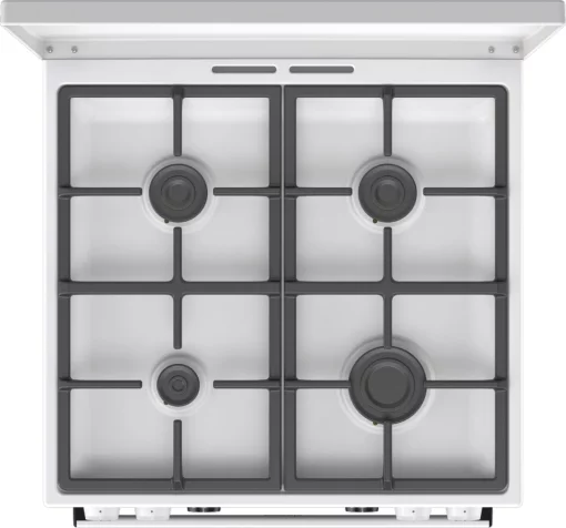 Плита Gorenje комбінована, 71л, 60x60см, дисплей, IconLed, чавун, білий