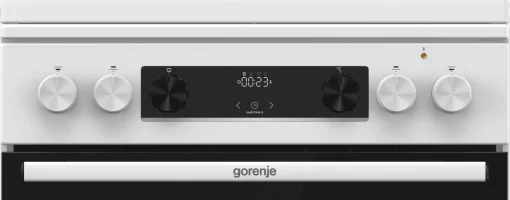 Плита Gorenje комбінована, 71л, 60x60см, дисплей, IconLed, чавун, білий