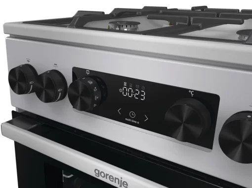 Плита Gorenje комбінована, 70л, 50x60см, дисплей, чавун, нерж