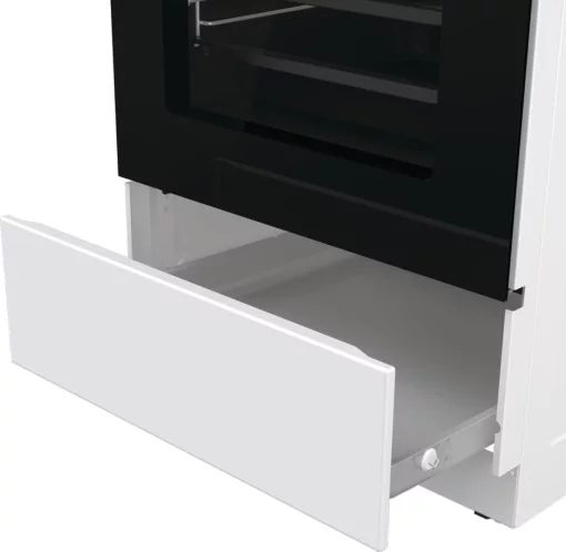 Плита Gorenje комбінована, 70л, 50x60см, дисплей, чавун, білий