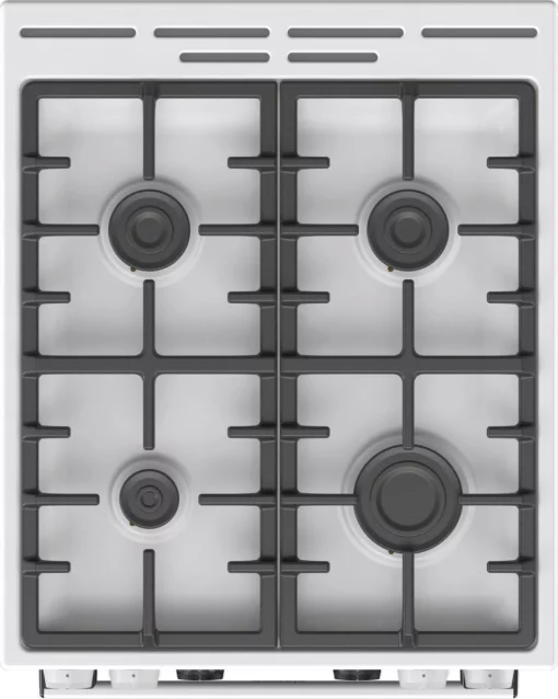 Плита Gorenje комбінована, 70л, 50x60см, дисплей, чавун, білий