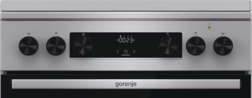Плита Gorenje комбінована, 71л, 60x60см, дисплей, чавун,з кришкою, програматор IconLed,нерж