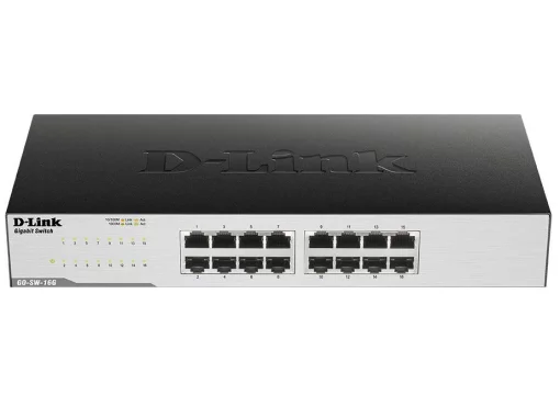 Комутатор D-Link GO-SW-16G 16xGE, Desktop, Некерований