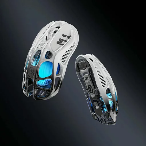 Миша GravaStar Mercury M1 Pro, BT/WL/USB-A, RGB, чорно-білий