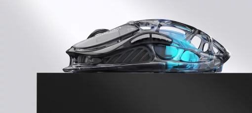 Миша GravaStar Mercury M2, BT/WL/USB-A, RGB, чорно-прозорий