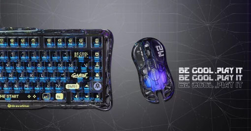 Миша GravaStar Mercury M2, BT/WL/USB-A, RGB, чорно-прозорий