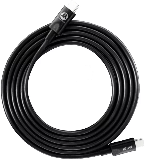 Кабель USB-C > USB-C заряджання/синхронізації GravaStar 1.5м, Type-C, 100w, чорний