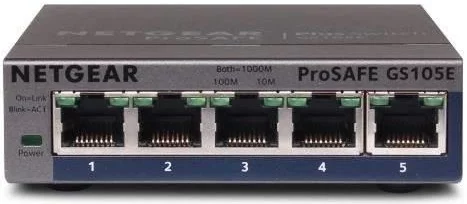Комутатор NETGEAR GS105E 5xGE, WebSmart