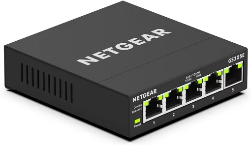 Комутатор NETGEAR GS305E 5xGE, WebSmart