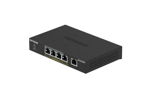 Комутатор NETGEAR GS305PP 5xGE (4xPoE), 83Вт, Некерований