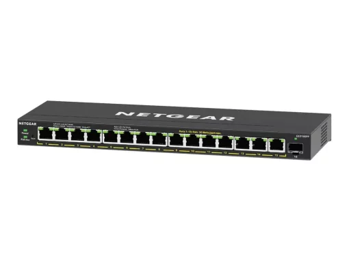 Комутатор NETGEAR GS316EPP 15xGE PoE, 1xSFP, 231Вт, WebSmart