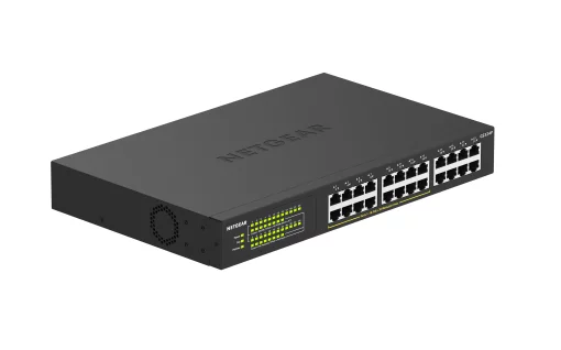 Комутатор NETGEAR GS324P 24xGE (16xPoE), 190Вт, Некерований