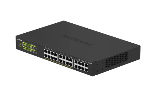 Комутатор NETGEAR GS324P 24xGE (16xPoE), 190Вт, Некерований