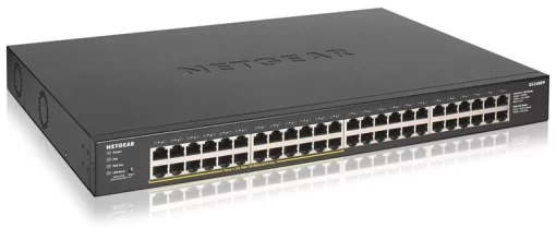 Комутатор NETGEAR GS348PP 48xGE (24xPoE), 380Вт, Некерований