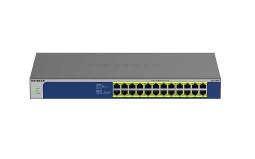 Комутатор NETGEAR GS524PP 24xGE PoE, 300Вт, Некерований