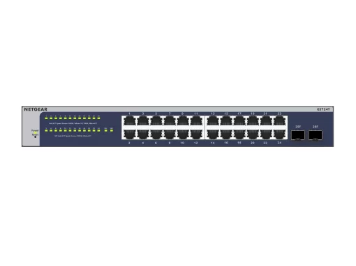 Комутатор NETGEAR GS724T 24xGE, 2xSFP, Керований L2