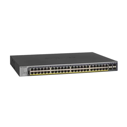 Комутатор NETGEAR GS752TPv2 48x1GE PoE+ (380Вт), 4xSFP, керований L2+