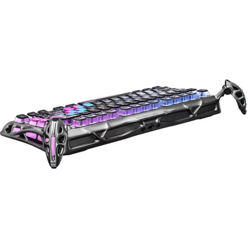 Клавіатура механічна GravaStar Mercury K1 Pro 80keys, GravaStar x Kailh Speedy Mint, BT/WL/USB, cyberpunk