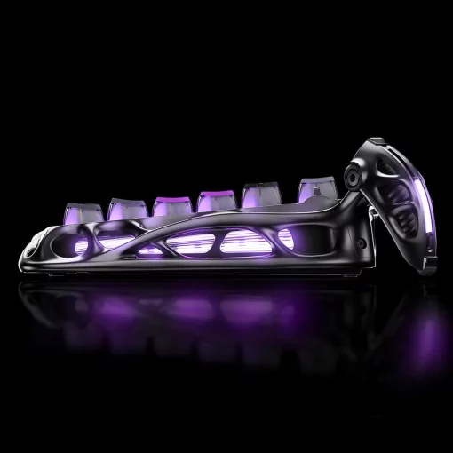 Клавіатура механічна GravaStar Mercury K1 Pro 80keys, GravaStar x Kailh Speedy Mint, BT/WL/USB, cyberpunk