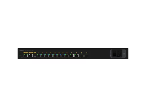 Комутатор NETGEAR M4250-10G2XF-PoE++ (GSM4212UX) 8x1GE Ultra90 PoE++ (720Вт), 2x1GE, 2xSFP, AV Line керований L2