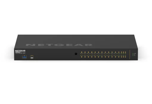 Комутатор NETGEAR M4250-26G4F-PoE+ (GSM4230P), 26xGE (24xPoE), 4xSFP, 300Вт, AV Line, Керований L2