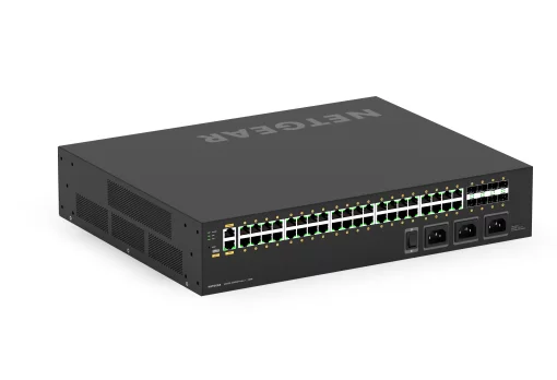 Комутатор NETGEAR M4250-40G8XF-PoE++ (GSM4248UX), 40x1GE Ultra90 PoE++ (2880Вт), 8xSFP+, AV Line керований L2