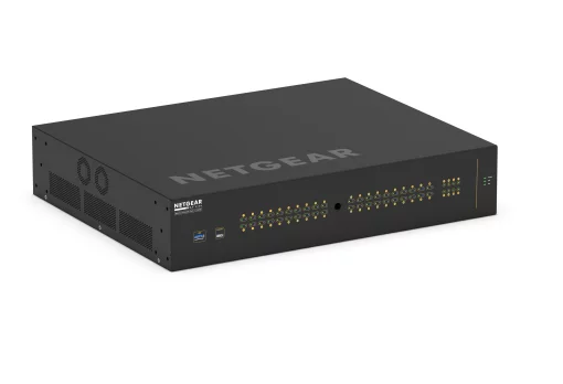 Комутатор NETGEAR M4250-40G8XF-PoE++ (GSM4248UX), 40x1GE Ultra90 PoE++ (2880Вт), 8xSFP+, AV Line керований L2