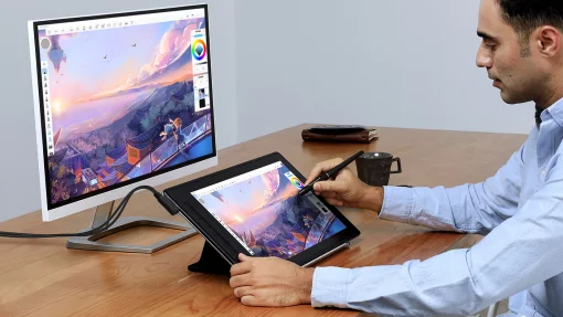 Графічний монітор Huion 15,8" Kamvas Pro 16, 2.5K, USB-C, чорний